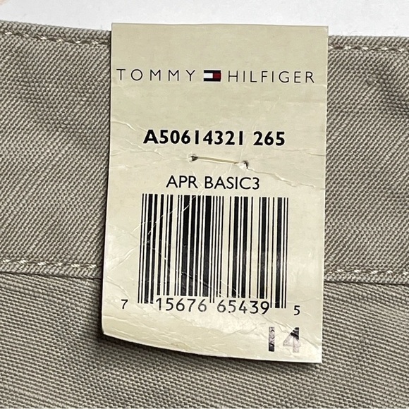 NEW Tommy Hilfiger Womens 14 Khaki Tan Cotton Canvas Shorts Large Front Pockets - Picture 11 of 12